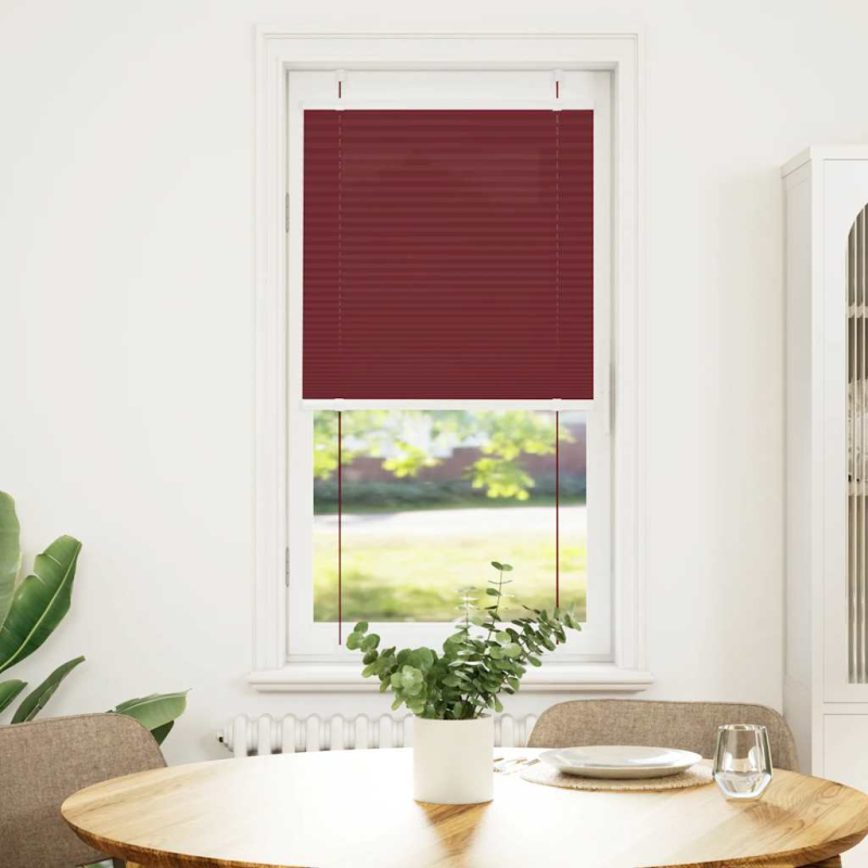 Plissee Bordeauxrot 60x100 cm Stoffbreite 59,4 cm Polyester
