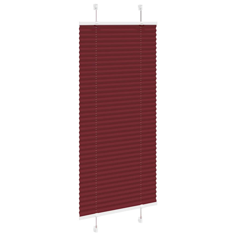 Plissee Bordeauxrot 60x100 cm Stoffbreite 59,4 cm Polyester