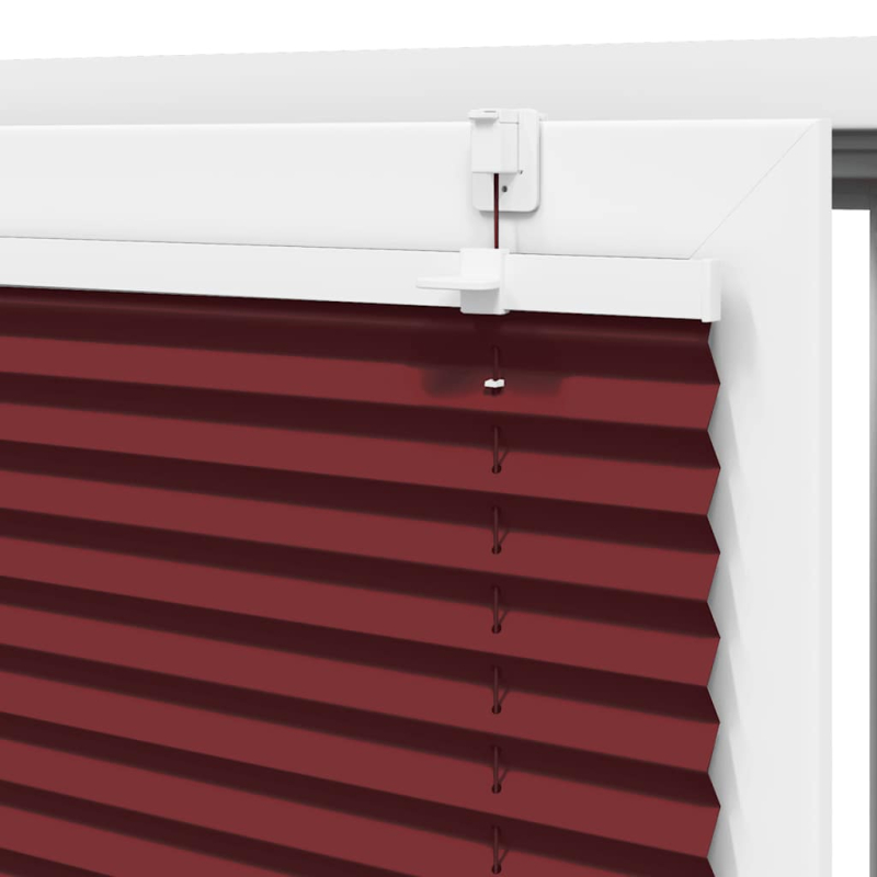 Plissee Bordeauxrot 60x100 cm Stoffbreite 59,4 cm Polyester