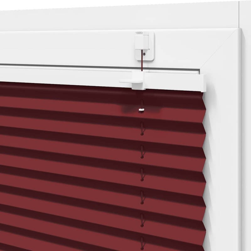 Plissee Bordeauxrot 60x100 cm Stoffbreite 59,4 cm Polyester