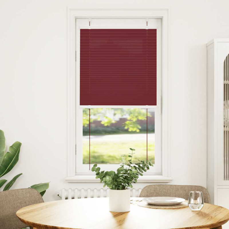 Plissee Bordeauxrot 55x150 cm Stoffbreite 54,4 cm Polyester