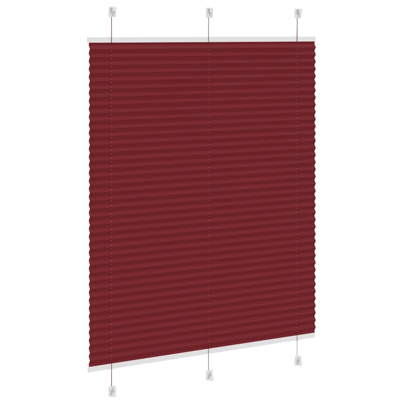 Plissee Bordeauxrot 105x150 cm Stoffbreite 104,4 cm Polyester