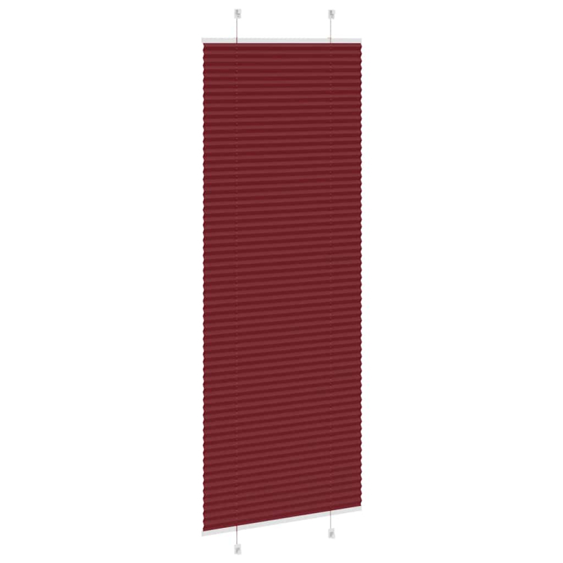 Plissee Bordeauxrot 70x200 cm Stoffbreite 69,4 cm Polyester