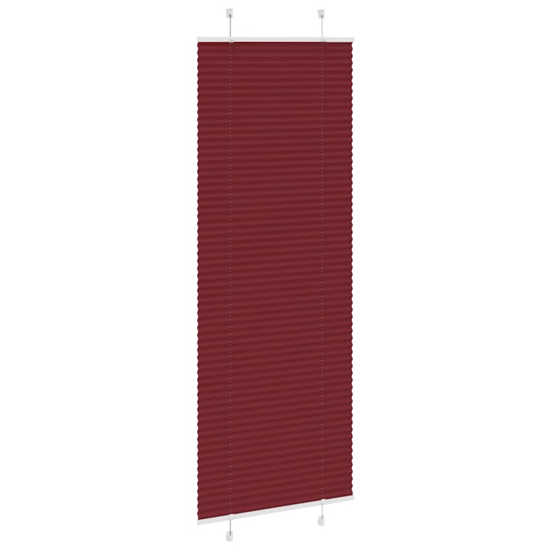 Plissee Bordeauxrot 80x200 cm Stoffbreite 79,4 cm Polyester