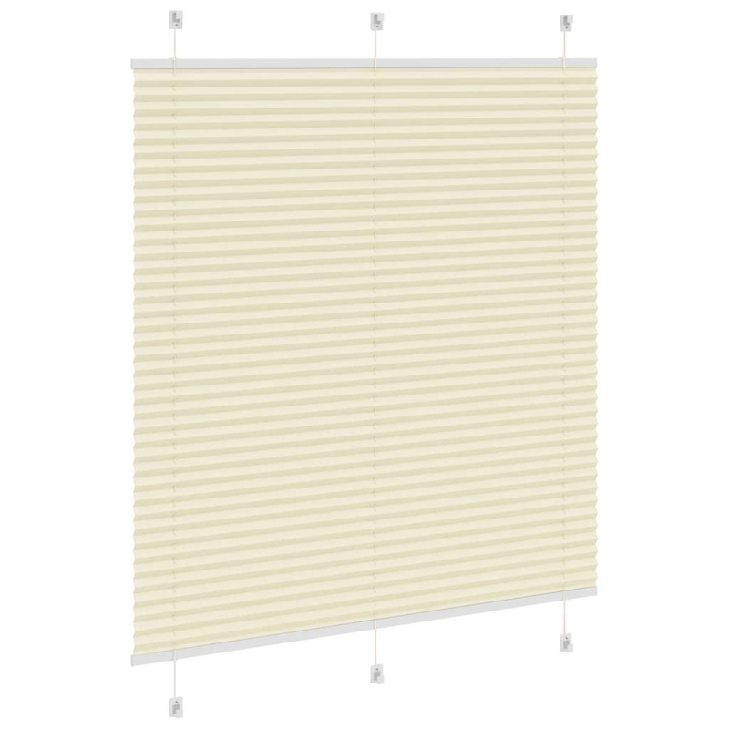 Plissee Creme 115x100 cm Stoffbreite 114,4 cm Polyester