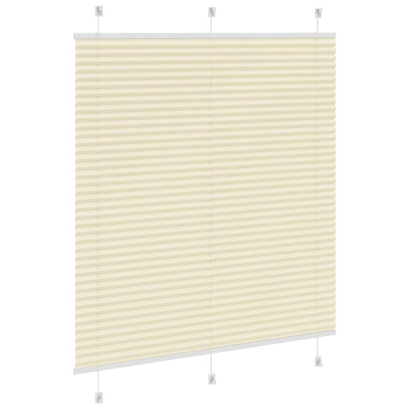 Plissee Creme 120x100 cm Stoffbreite 119,4 cm Polyester