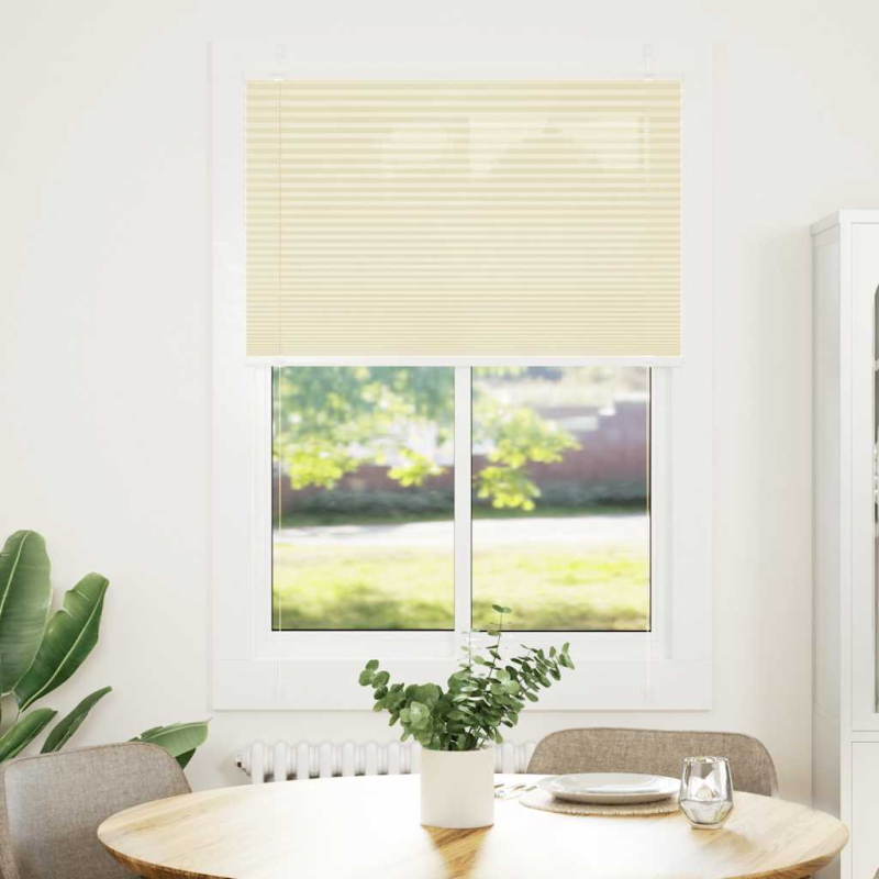Plissee Creme 100x150 cm Stoffbreite 99,4 cm Polyester