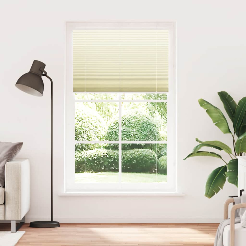 Plissee Creme 110x200 cm Stoffbreite 109,4 cm Polyester