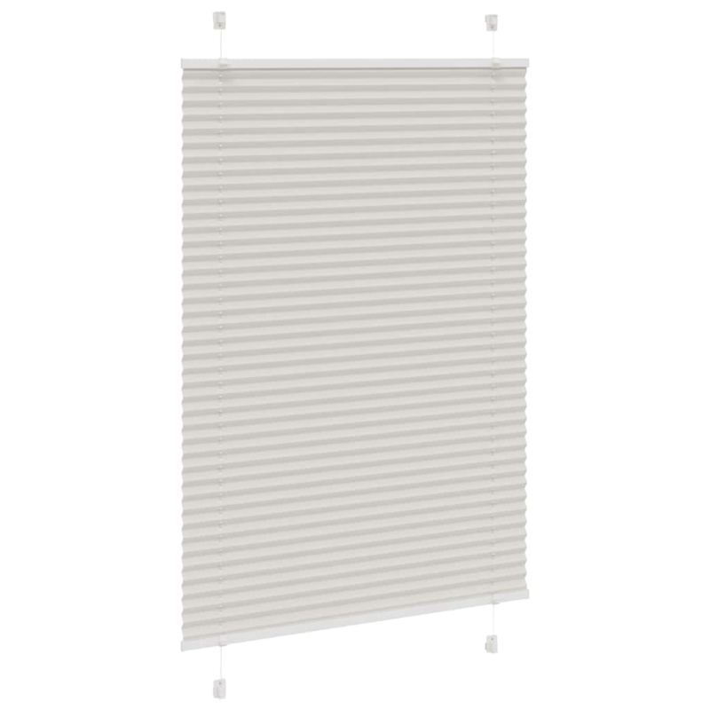 Plissee Hellgrau 95x100 cm Stoffbreite 94,4 cm Polyester