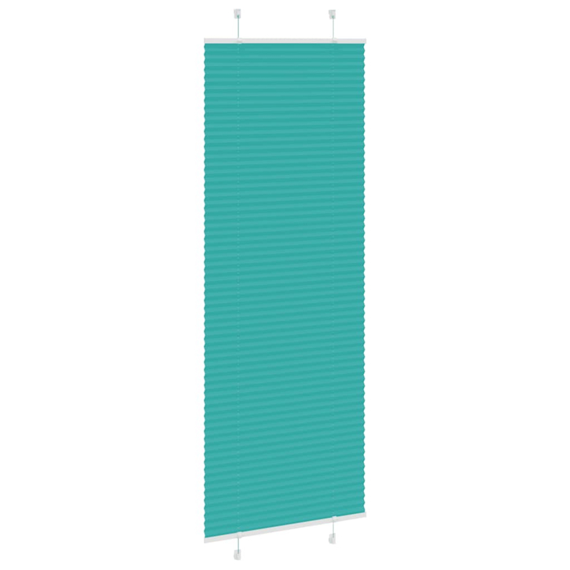 Plissee Petrolgrün 80x200 cm Stoffbreite 79,4 cm Polyester
