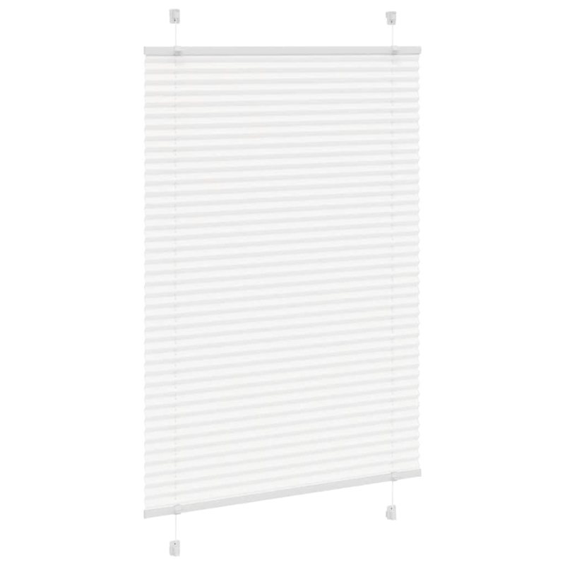Plissee Weiß 85x100 cm Stoffbreite 84,4 cm Polyester
