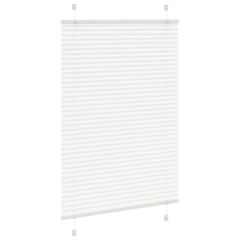 Plissee Weiß 100x100 cm Stoffbreite 99,4 cm Polyester