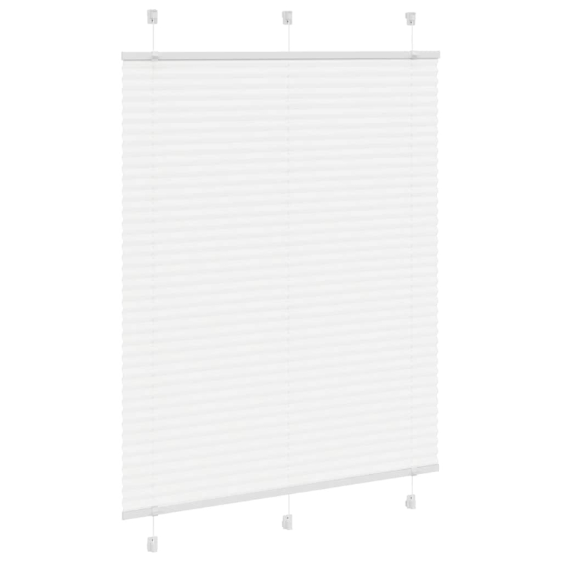 Plissee Weiß 105x100 cm Stoffbreite 104,4 cm Polyester