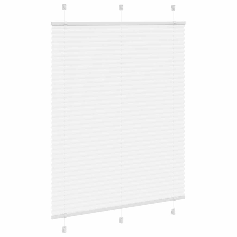 Plissee Weiß 110x100 cm Stoffbreite 109,4 cm Polyester