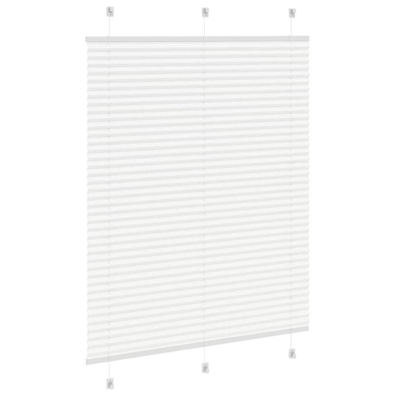 Plissee Weiß 110x100 cm Stoffbreite 109,4 cm Polyester