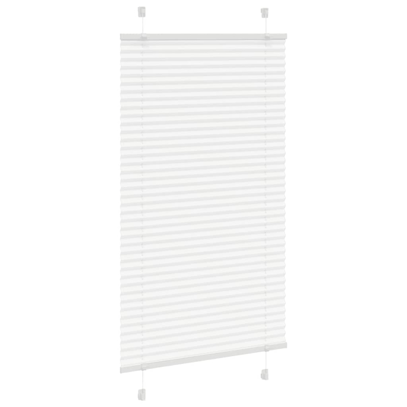 Plissee Weiß 80x150 cm Stoffbreite 79,4 cm Polyester