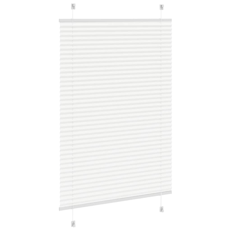 Plissee Weiß 100x150 cm Stoffbreite 99,4 cm Polyester
