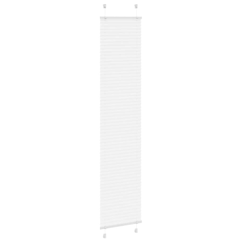 Plissee Weiß 50x200 cm Stoffbreite 49,4 cm Polyester