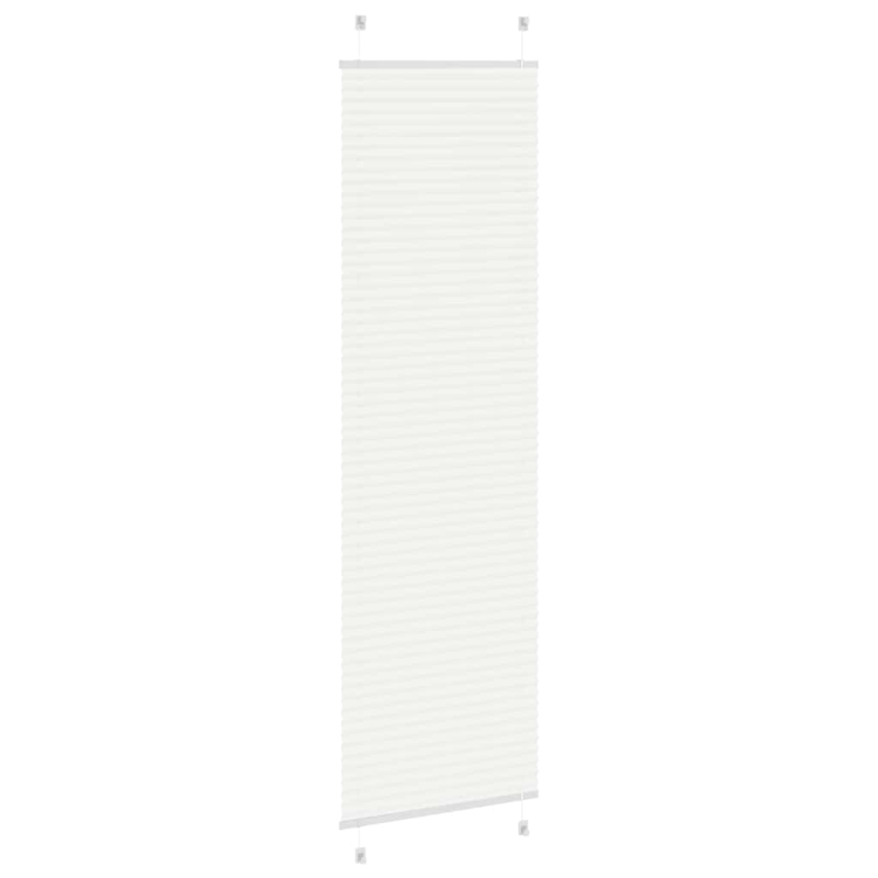 Plissee Weiß 60x200 cm Stoffbreite 59,4 cm Polyester