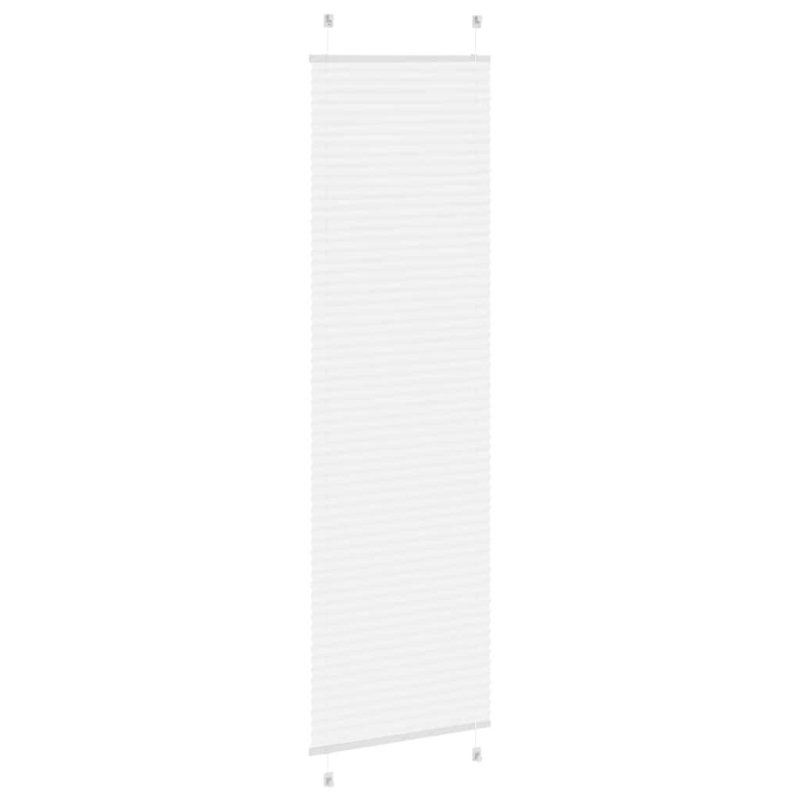Plissee Weiß 65x200 cm Stoffbreite 64,4 cm Polyester