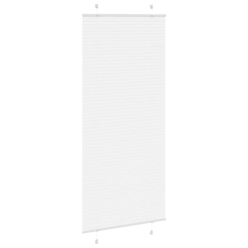 Plissee Weiß 95x200 cm Stoffbreite 94,4 cm Polyester