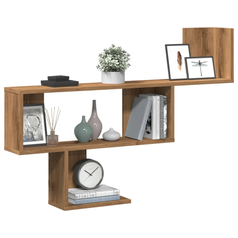 Wandregal Artisan-Eiche 100x15x70 cm Holzwerkstoff