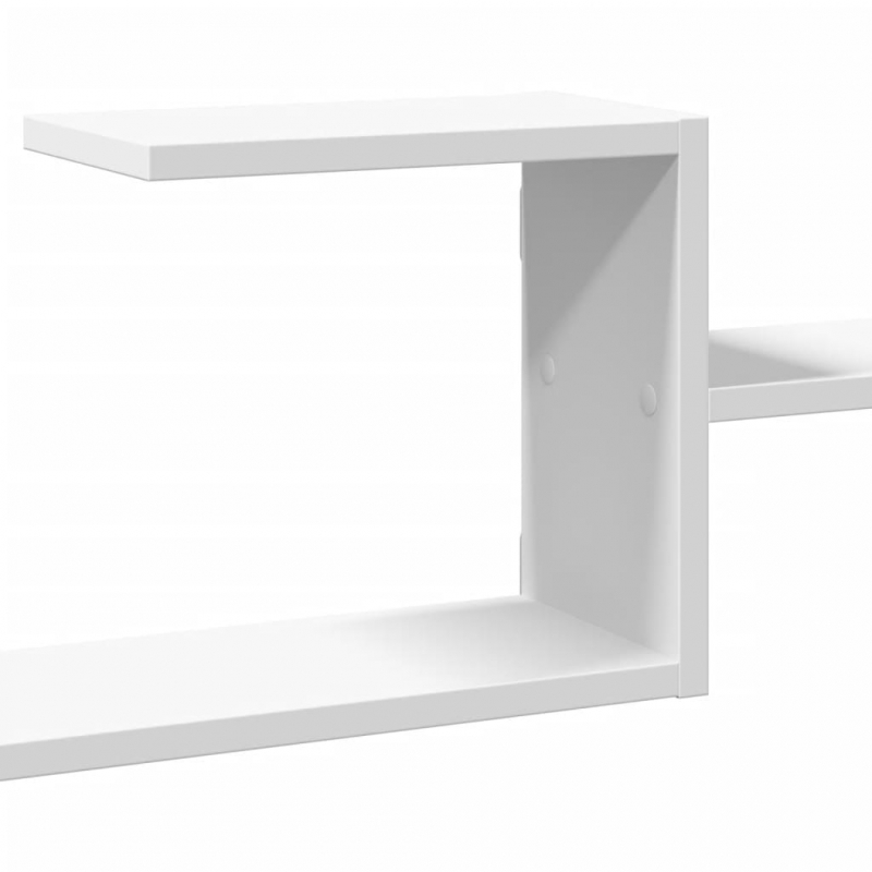 Wandregal Weiß 104x15x49 cm Holzwerkstoff