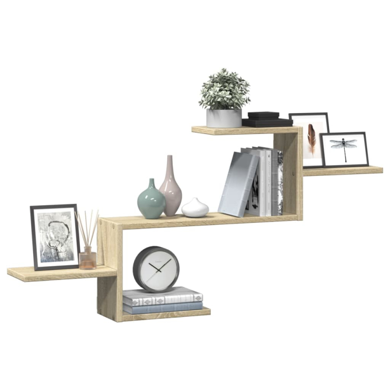 Wandregal Sonoma-Eiche 104x15x49 cm Holzwerkstoff