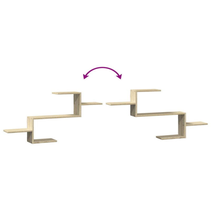 Wandregal Sonoma-Eiche 104x15x49 cm Holzwerkstoff