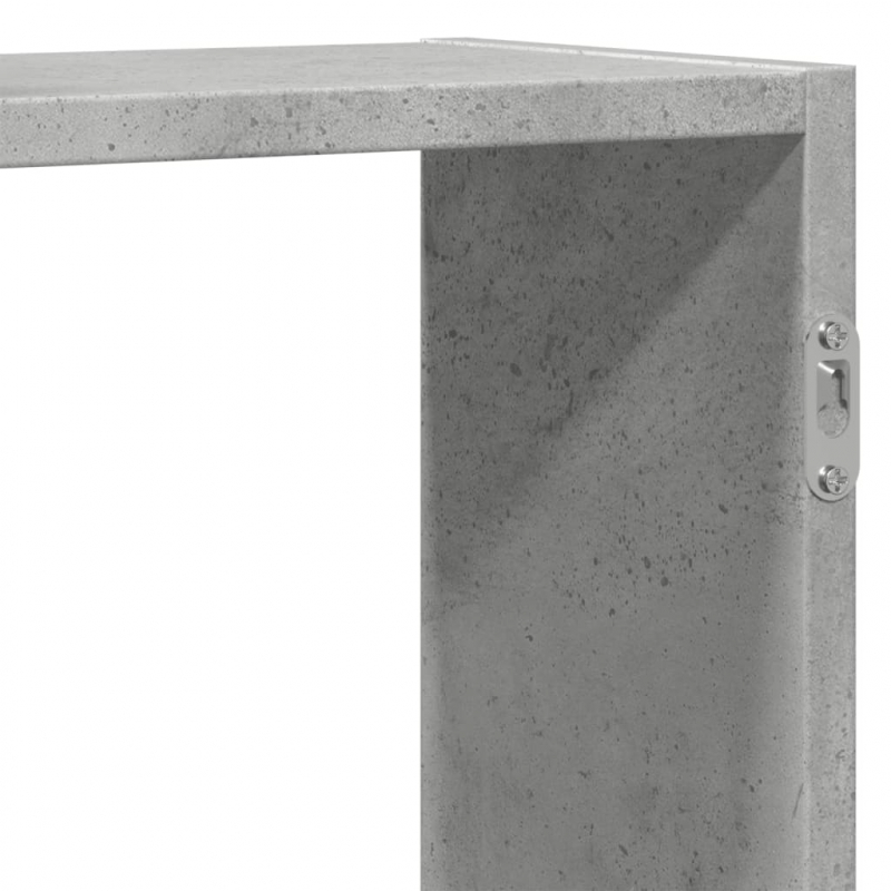 Wandregal Betongrau 159x18x65 cm Holzwerkstoff