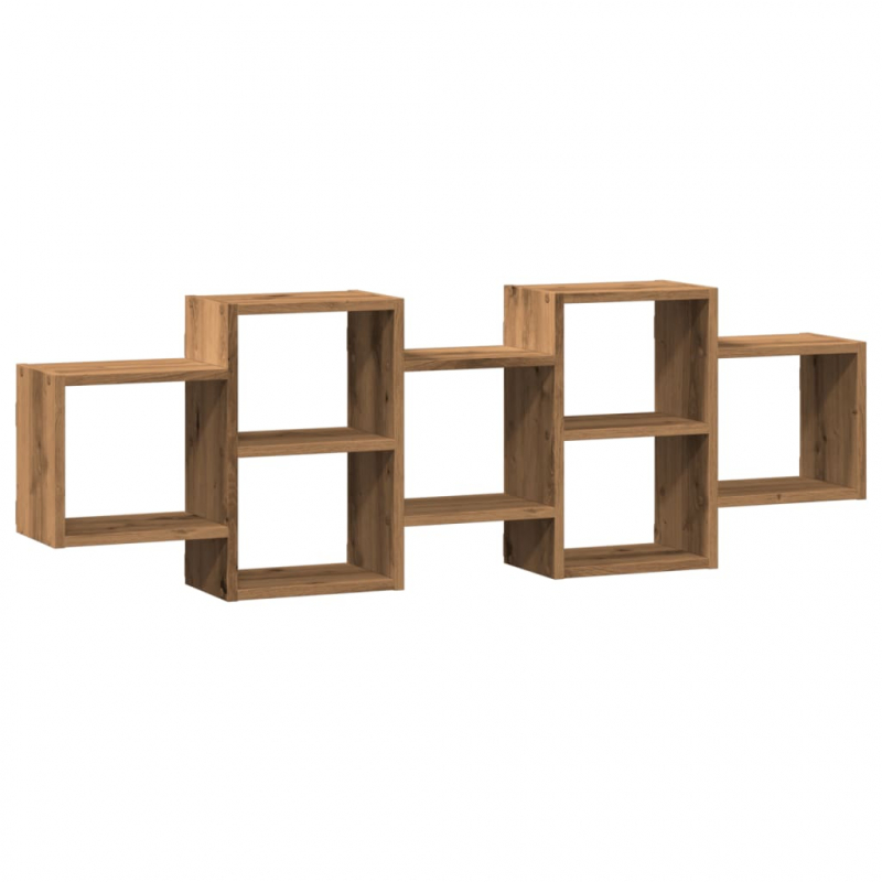 Wandregal Artisan-Eiche 129x18x42 cm Holzwerkstoff