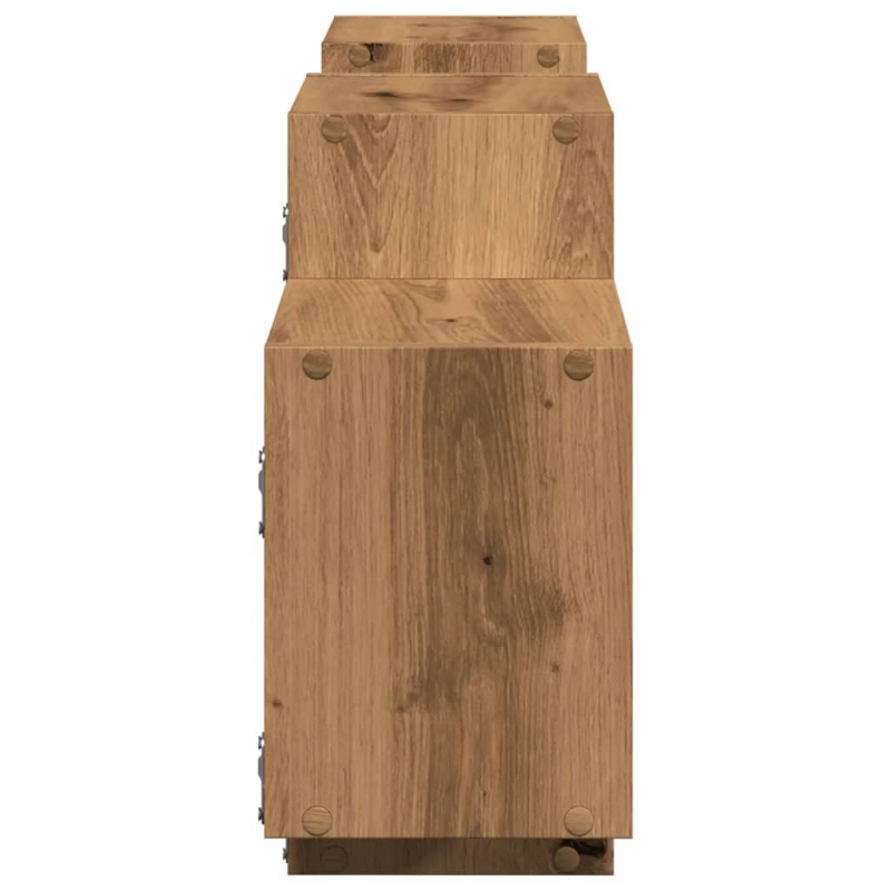 Wandregal Artisan-Eiche 129x18x42 cm Holzwerkstoff