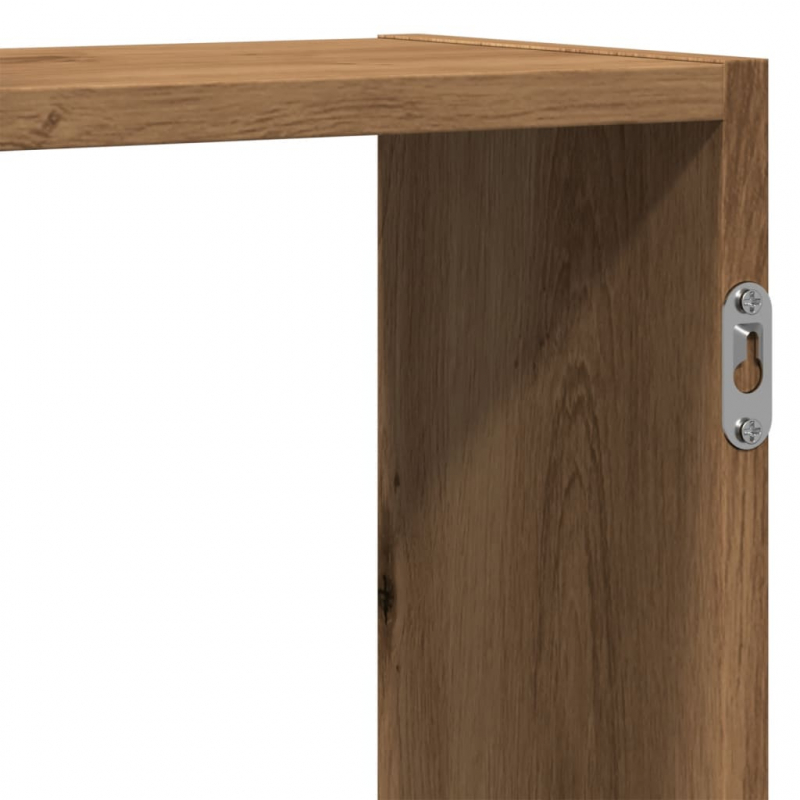 Wandregal Artisan-Eiche 129x18x42 cm Holzwerkstoff