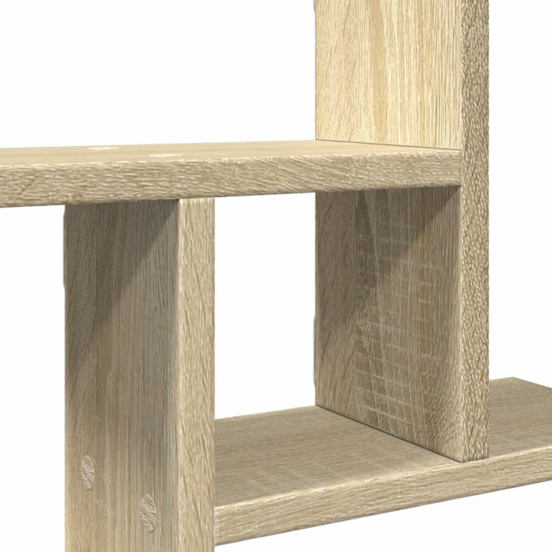 Wandregale 2 Stk. Sonoma-Eiche 38x12x38 cm Holzwerkstoff