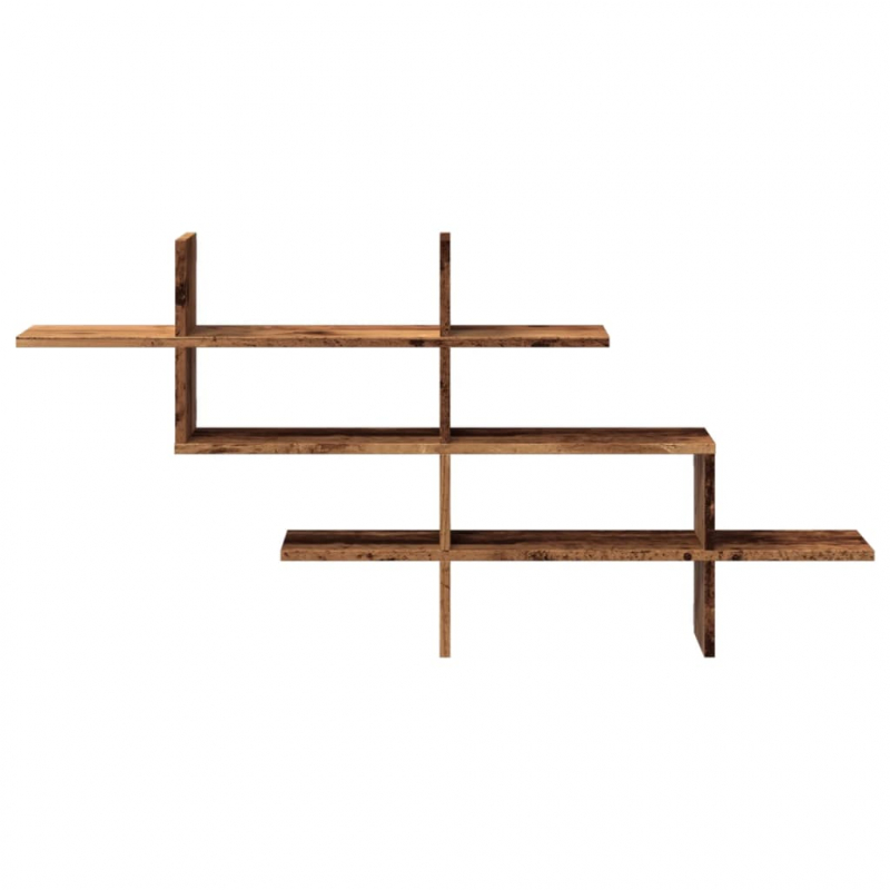 Wandregal Altholz-Optik 124,5x18x60,5 cm Holzwerkstoff