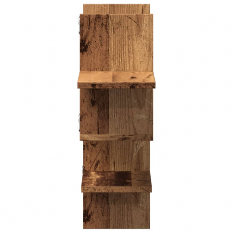 Wandregal Altholz-Optik 124,5x18x60,5 cm Holzwerkstoff