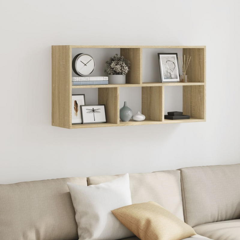 Wandregal Sonoma-Eiche 100x25x50 cm Holzwerkstoff