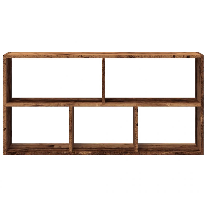 Wandregal Altholz-Optik 100x25x50 cm Holzwerkstoff