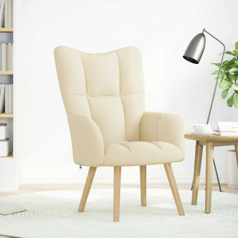 Relaxsessel Creme Stoff