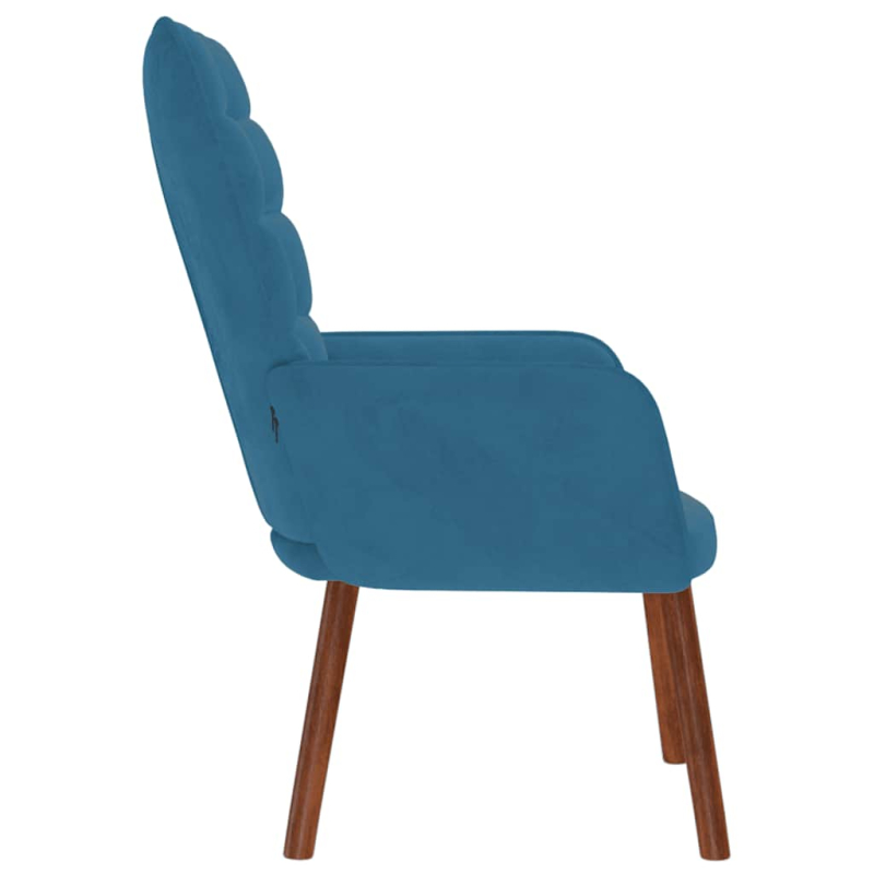 Relaxsessel Blau Samt