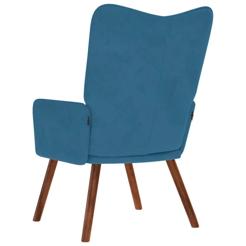 Relaxsessel Blau Samt