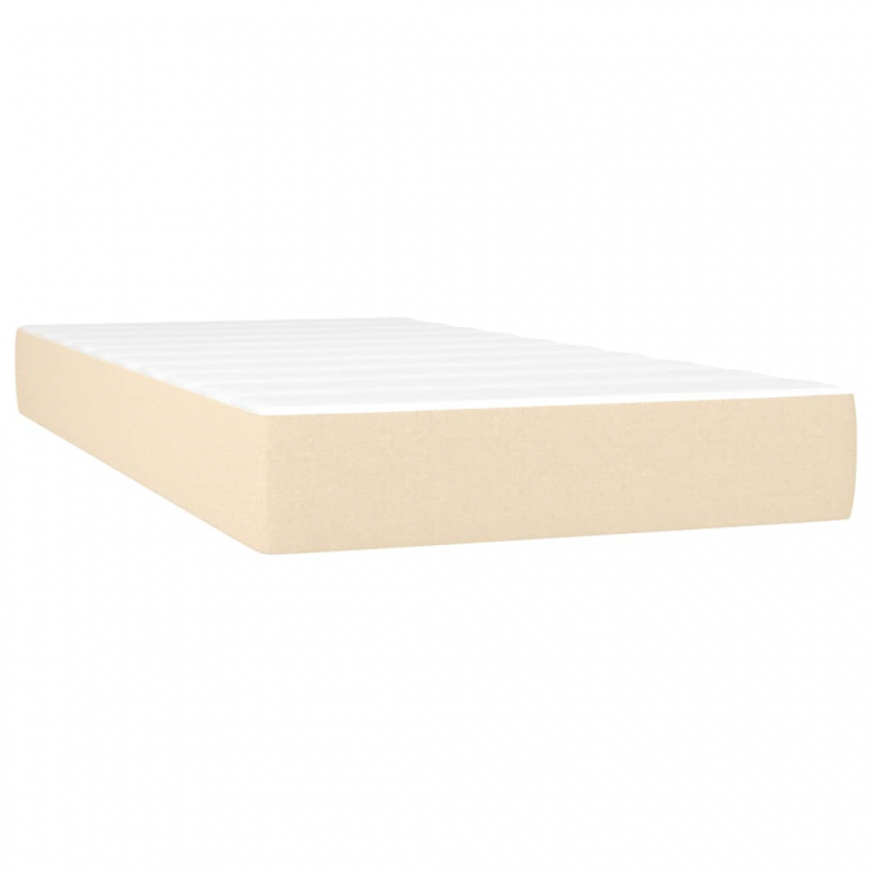 Taschenfederkernmatratze für Kinder Creme 80x160 cm Stoff