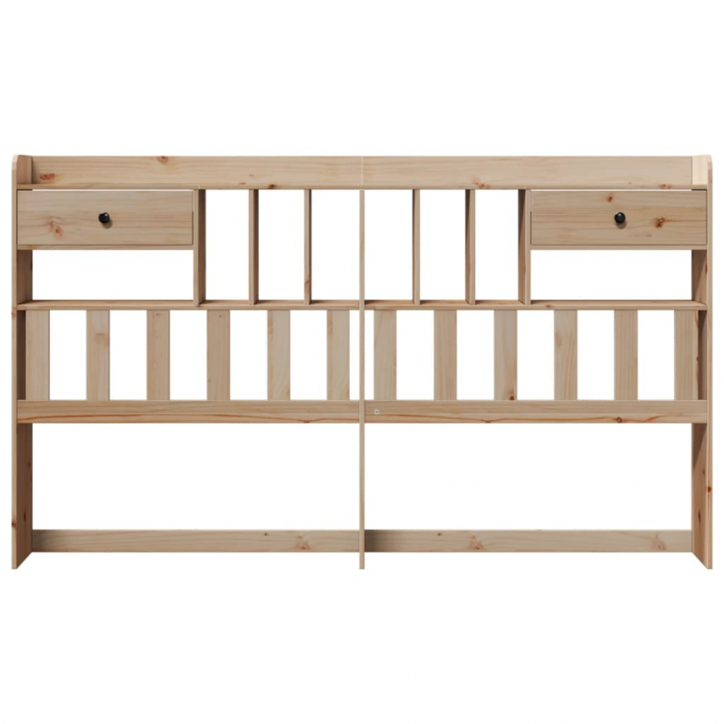 Kopfteil mit Stauraum 200 cm Massivholz Kiefer