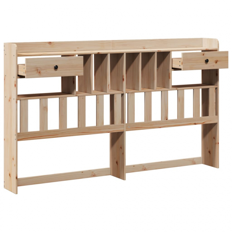 Kopfteil mit Stauraum 200 cm Massivholz Kiefer
