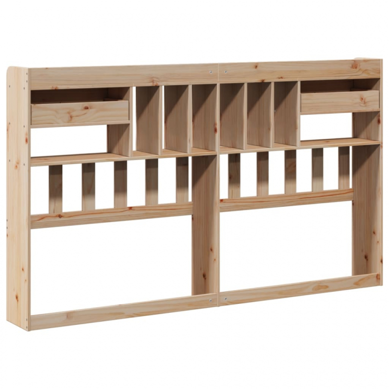 Kopfteil mit Stauraum 200 cm Massivholz Kiefer