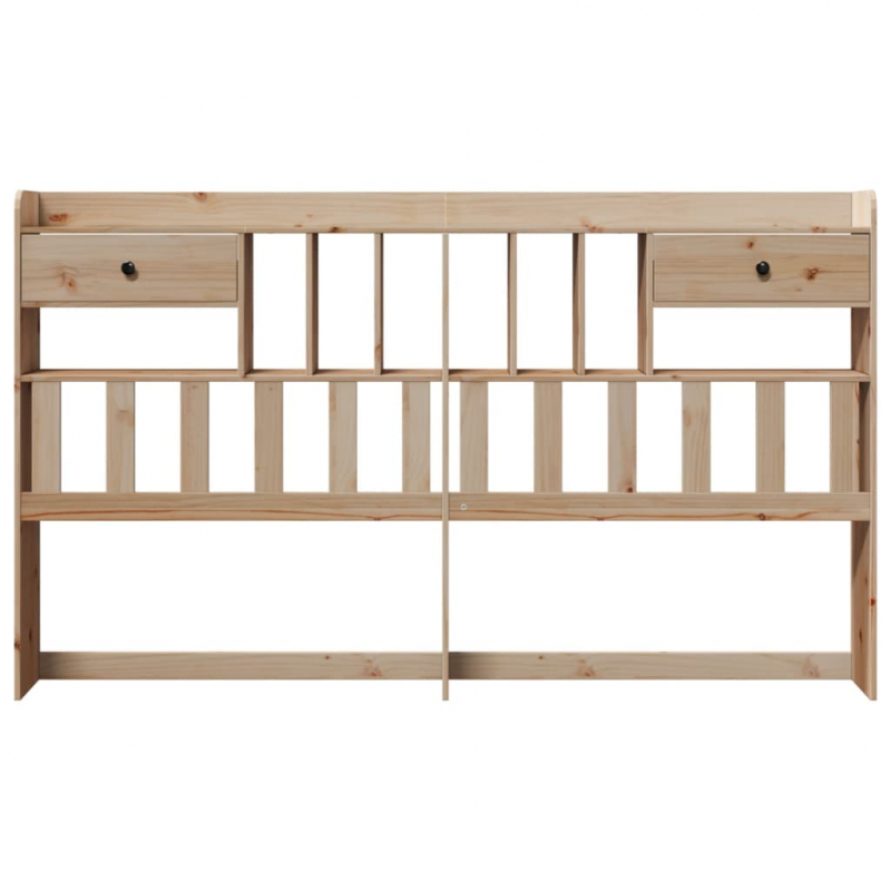 Kopfteil mit Stauraum 180 cm Massivholz Kiefer