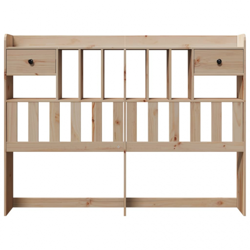 Kopfteil mit Stauraum 150 cm Massivholz Kiefer