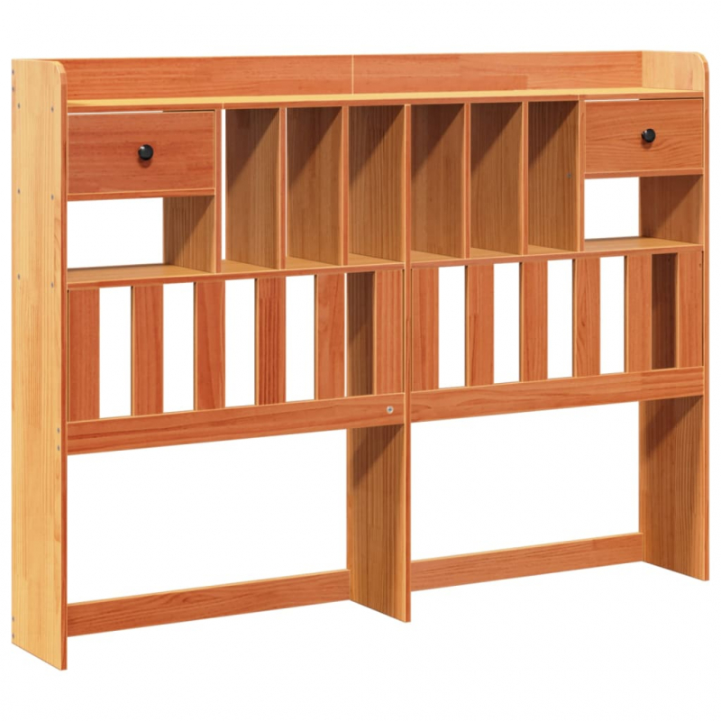 Kopfteil mit Stauraum Wachsbraun 150 cm Massivholz Kiefer