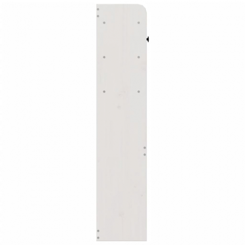 Kopfteil mit Stauraum Weiß 140 cm Massivholz Kiefer