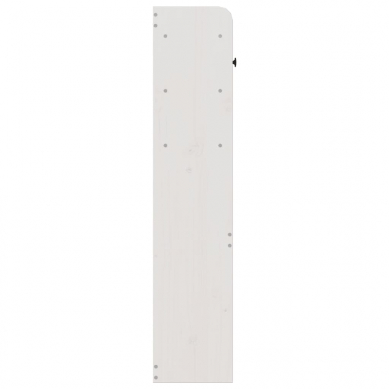 Kopfteil mit Stauraum Weiß 135 cm Massivholz Kiefer